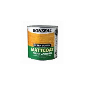 Ronseal Mattcoat Clear Varnish 750Ml, Ultra-Tough Interior Varnish, Clear Matt Finish, 750ml, Ronseal