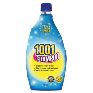 1001 Carpet Shampoo, 500ml, Safe for Most Delicate Carpets, WoolSafe Approved