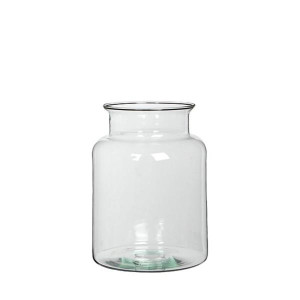 Transparent Vase by Mica Decorations, H25xd19cm, Modern Home Decor