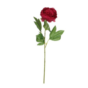 Artificial Peony Red Flower by Mica Decorations, 176 cm, Vibrant Home Decor
