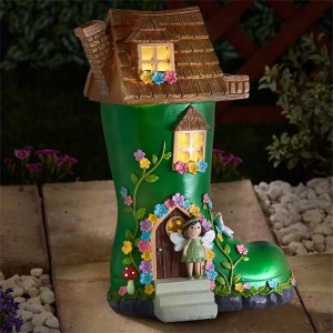 Smart Garden Dwellington Decorative Feature by Smart Garden, Hand-Painted Polyresin, Solar Powered Lighting
