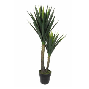 Mica Decorations Yucca In Pot Green - H120xd60cm, Artificial Plant for Indoor Decor, No Maintenance Required, Green