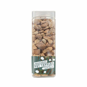 Kelkay Natural Collection Pot Topper Sand Dunes, 15-20mm Caramel Coloured Stone, 1kg for Garden Decor