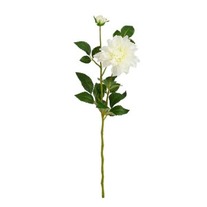 Dahlia Cream Artificial Floral Piece by Mica Decorations, 169 cm, Dahlia White