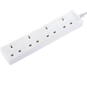 Powermaster 13A 2M Extension Lead with Surge Protection and LED Indicator