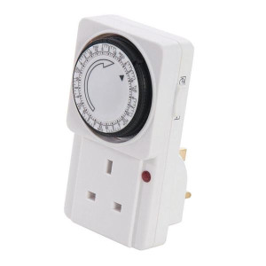 Powermaster Timer Plug In 24 Hour - Saves Energy, Deters Intruders