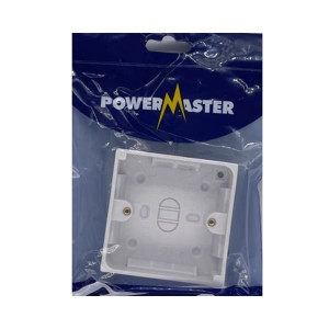 Powermaster Pattress Box 1G 25Mm, 1 Gang, 25mm Depth, Durable Materials