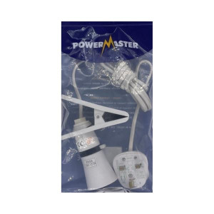 Powermaster Clip On Light for Bedroom or Office, Battery-Operated, LED Bulb, Energy Efficient