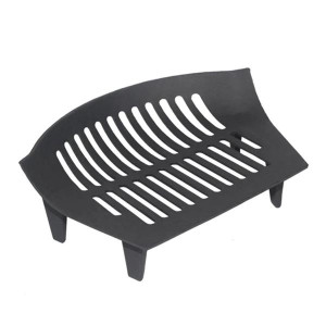 Heat Design Fire Grate 18" for Wood-Burning Fireplaces - Cast Iron, Black, 18 in