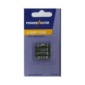Powermaster 5Amp Fuse 4Pk - 5 Amp, 4 Pack, Home, Automotive, Industrial