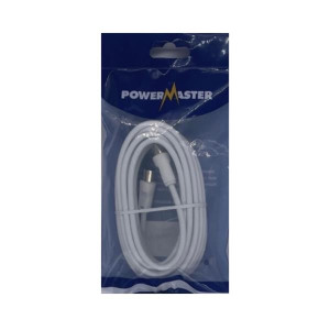 Powermaster TV Lead, 5M White Cable for TV Connection