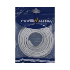 Powermaster TV Lead, 10M White Cable for TV and Devices