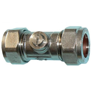 Easi Plumb Isolation Valve for Water - 15mm Brass, Steel & Plastic Compression Connection