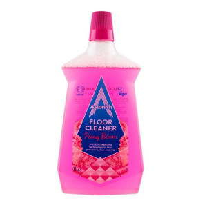 Astonish Floor Clean Pink Peony 1L, Effective Dirt Repelling Technology, Easy to Use on Various Floor Types, 1L, Pink