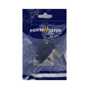 Powermaster Plug Top 13Amp 3Pin Black - 13Amp, 3Pin, Black Finish