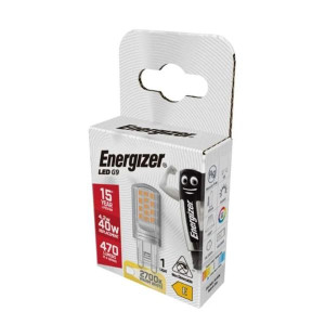 Energizer Led G9 4.2W (40W) 470Lm Warm White 2700K, Energy Efficient, Long Lifespan, Non-Dimmable LED Bulb