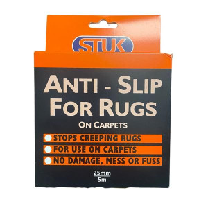 Stuk Anti-Slip For Rugs on Carpets, Stops Creeping Rugs, No Damage or Mess, for High-Traffic Areas