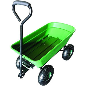 Garden Dump Cart - 60Ltr by Green Blade, 270kg Capacity, Heavy-Duty, 200mm x 930mm x 500mm, Outdoor Use, Gardening Tool
