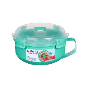 Sistema Breakfast Bowl To Go 850Ml - Microwave Safe, Splatter-Free, Portable