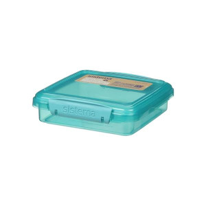 Sistema Sandwich Box 450Ml, Food-Safe, Reusable, Eco-Friendly, 35% Recycled Ocean Bound Plastic, Home Storage