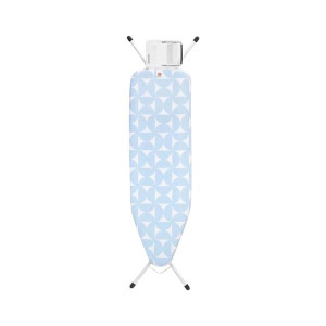 Brabantia Ironing Board with Steam Iron Rest and Adjustable Height for Left or Right Handed Use, 124x38cm, Fresh Breeze - Household Appliance