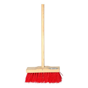 Varian Brush Path Complete Red, Heavy Duty Yard Brush for Large Areas, 11 in Wide, Red
