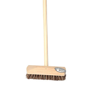 Varian Deck Scrub with Union Fibre, 4ft Strong Handle, Semi Stiff Head, Easy Head Replacement for Outdoor Cleaning