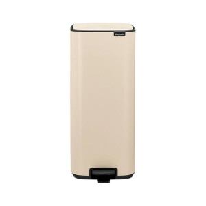 Brabantia Bin Bo Inner Pedal Soft Beige 30L Waste Container for Home