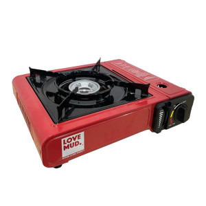 Lovemud Portable Camping Gas Stove Single Burner with Electric Ignition, Heavy Duty Carry Case, Outdoor Use