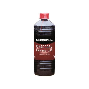 Supagrill BBQ Lighting Fluid, 1Ltr, Safe and Odourless, for Outdoor Cooking