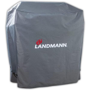 Landmann Medium BBQ Cover, Waterproof, UV Resistant, Breathable, 120 x 80 x 60 cm, Black