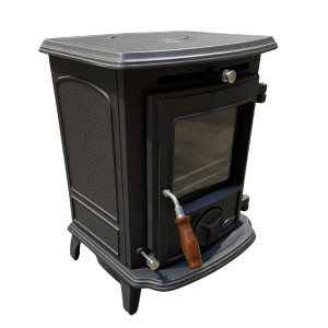 Waterford Stanley Stove Oisin Non Boiler Matt Black 6.4Kw - Compact Design, External Air Supply Kit Optional