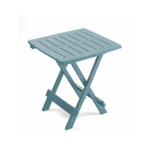 Adige Folding Table, Blue, Weather Resistant, Sturdy Construction, 50cm x 44cm x 44cm