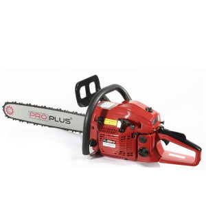 Proplus Petrol Chainsaw, 50cc 2 Stroke Engine, 51cm/20in Blade, Safety Features Included