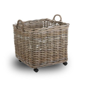 Wicker Square Large Storage Basket by Marcia, 58cm x 58cm
