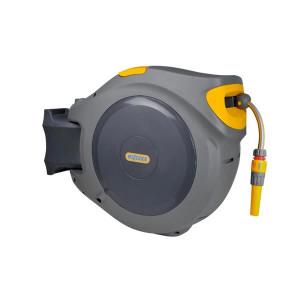 Hozelock Auto Reel With Hose 40Mt, 40m Premium Anti-Kink Hose, Wall Mount, Garden Watering System