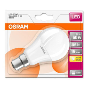 Osram 9W (60W) B22 LED Bulb - Energy Efficient Lighting for Home Use