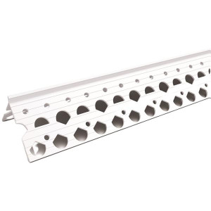 Eurometals Angle Bead PVC, 2.5m x 15mm, for Plastering Applications