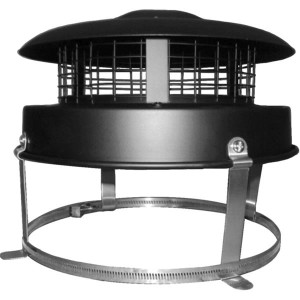 Sirocco Chimney Cowl for Improved Draft and Weather Protection