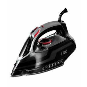 Russell Hobbs 3100W Powersteam Ultra Iron - 3100W, 3m Cord, 0.35L Tank, Black, Variable Steam, Self-Cleaning, Anti-Drip