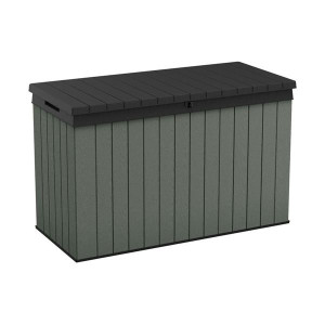 Keter Darwin Storage Box, 662L Capacity, Grey, Evotech Composite, Waterproof and Lockable Lid