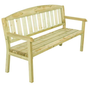 Pressure Treated 3-Seater Garden Bench for Outdoor Use, Durable & Stylish, 3-Seater, Pressure-Treated Timber, Garden Patio Furniture