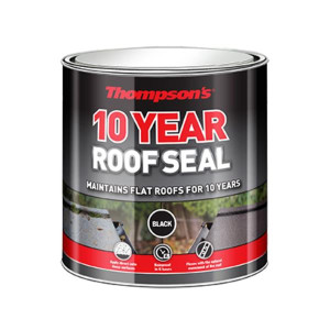 Thompsons 10 Year Roof Seal Black, 2.5L, Fast Acting, Rainproof in 6 Hours, UV Resistant