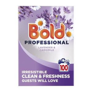 Bold Professional Washing Powder Lavender ; Camomile 100 Wash 5.5Kg, Phosphate-Free, Commercial Laundry Use, White, 5.5 kg