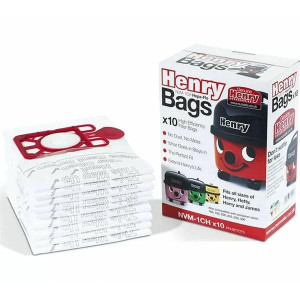Genuine Numatic Dust Bags for Henry, Hetty, James & Numatic Vacuums - 10Pk, High-Efficiency, 3-Layer Filtration, Easy-Fit Design