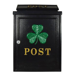 Postzone Post Box Green Shamrock Diecast Postbox