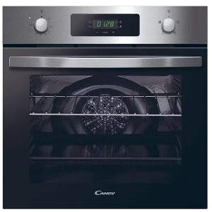 Candy Fan Oven 65L Stainless Steel Fidcx40565l - Built-in Single Oven, 4 Cooking Functions, Mark-Resistant Stainless Steel Finish, 65L Capacity