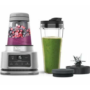 NINJA Foodi Power Blender Cb100uk - 700ml Power Nutri Cup and 400ml Power Nutri Bowl - Smart Torque Technology - Auto-iQ Programs - Versatile