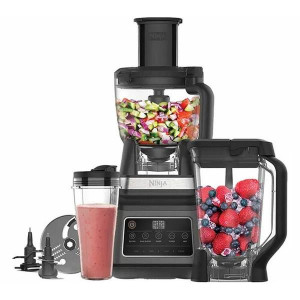 Ninja Food Processor 3In1 Multi Serve 1200W Bn800uk - 1.8L/2.1L/700ml Capacity, Powerful 1200W Motor, Multi-Function Kitchen Tool