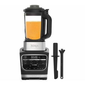 NINJA Hot & Cold Soup Blender Hb150uk - 1000W Motor - 10 Pre-Set Programs - Heat-Resistant Glass Jug, Black